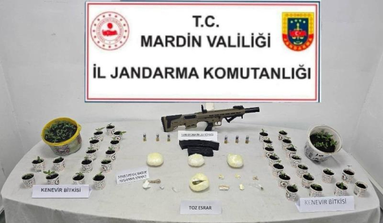 Mardin’de üzüm bağında uyuşturucu operasyonu: 3 tutuklama