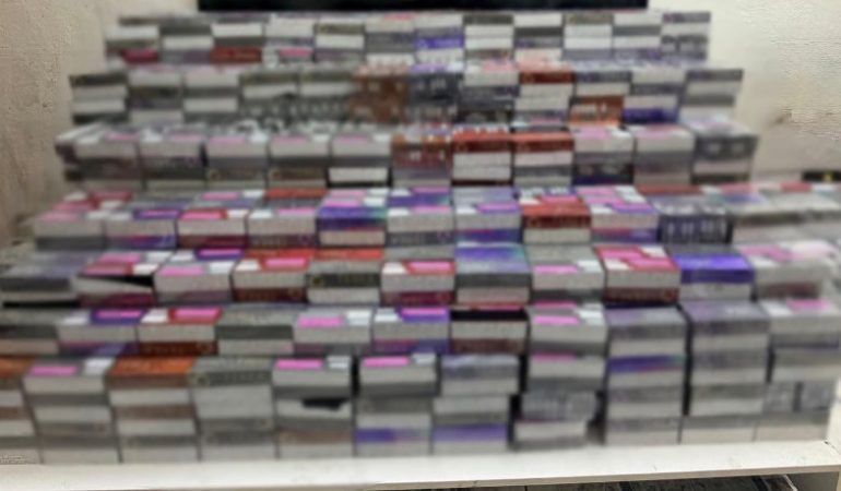 Mardin’de 12 bin 780 paket elektronik sigara kiti ele geçirildi